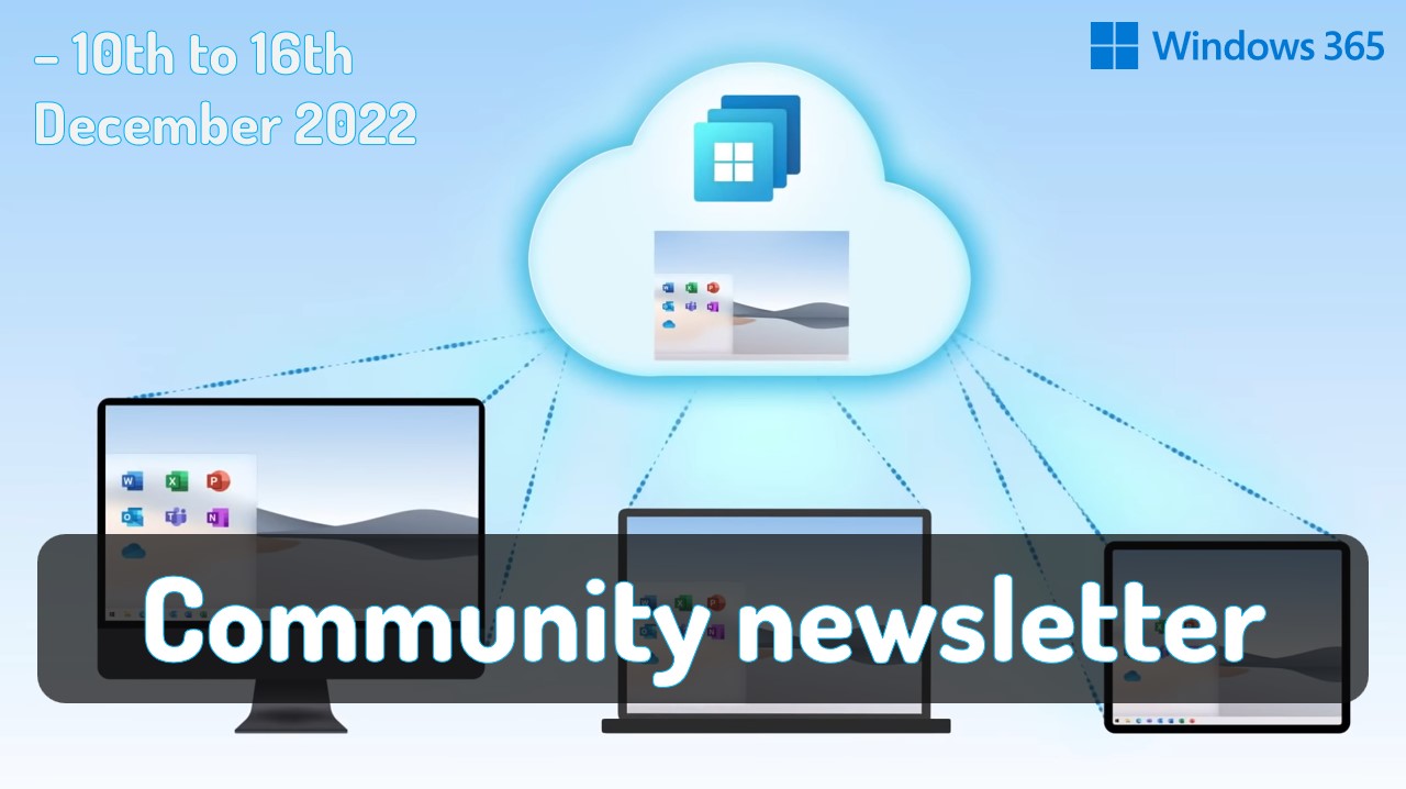 W365 Community Newsletter Dec - Windows 365