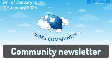 W365Community Newsletter January