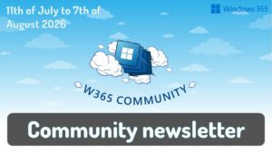 Weekly Newsletter – 11th of July 2026 to 7th of August 2026